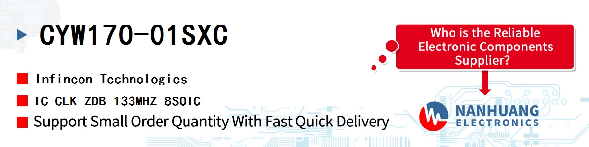 CYW170-01SXC Infineon IC CLK ZDB 133MHZ 8SOIC