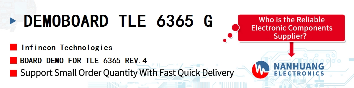 DEMOBOARD TLE 6365 G Infineon BOARD DEMO FOR TLE 6365 REV.4