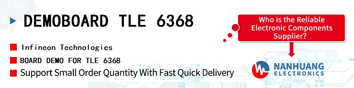 DEMOBOARD TLE 6368 Infineon BOARD DEMO FOR TLE 6368