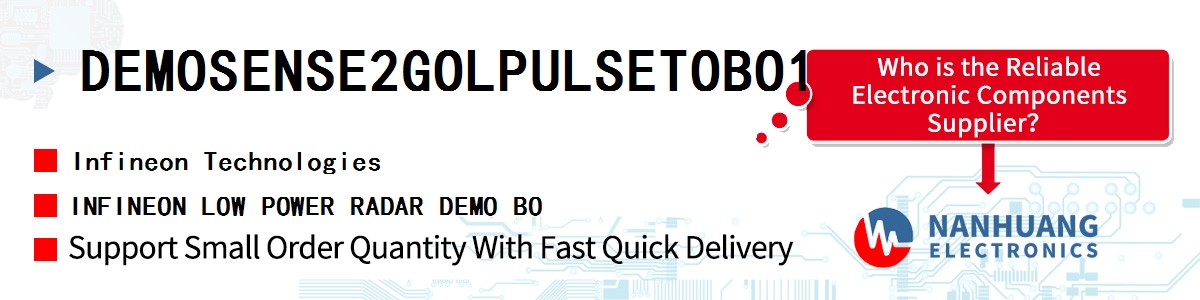 DEMOSENSE2GOLPULSETOBO1 Infineon INFINEON LOW POWER RADAR DEMO BO