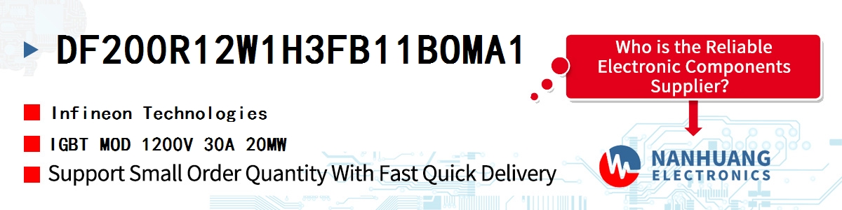 DF200R12W1H3FB11BOMA1 Infineon IGBT MOD 1200V 30A 20MW