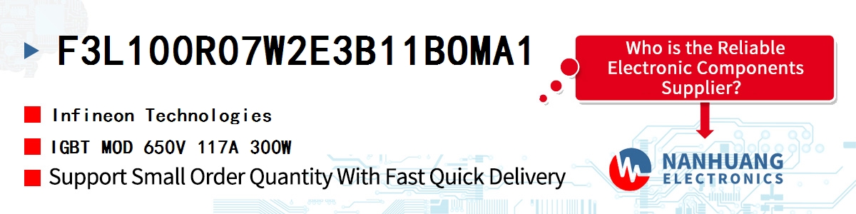 F3L100R07W2E3B11BOMA1 Infineon IGBT MOD 650V 117A 300W