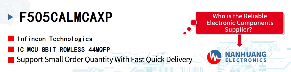 F505CALMCAXP Infineon IC MCU 8BIT ROMLESS 44MQFP