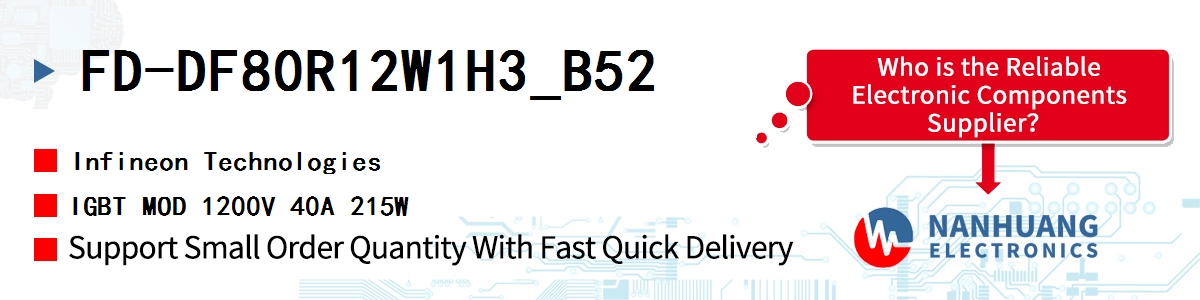 FD-DF80R12W1H3_B52 Infineon IGBT MOD 1200V 40A 215W