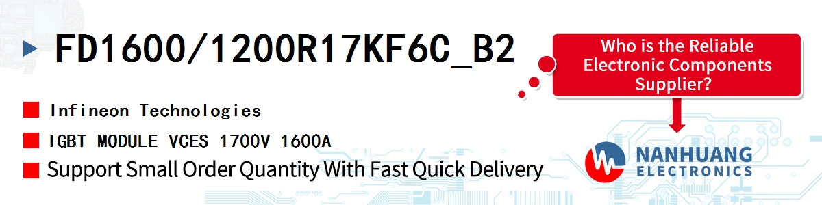 FD1600/1200R17KF6C_B2 Infineon IGBT MODULE VCES 1700V 1600A