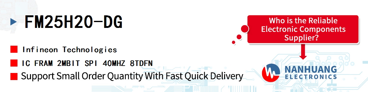 FM25H20-DG Infineon IC FRAM 2MBIT SPI 40MHZ 8TDFN