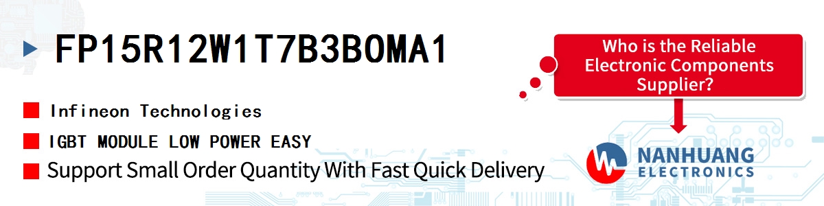 FP15R12W1T7B3BOMA1 Infineon IGBT MODULE LOW POWER EASY