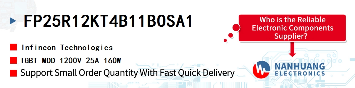 FP25R12KT4B11BOSA1 Infineon IGBT MOD 1200V 25A 160W