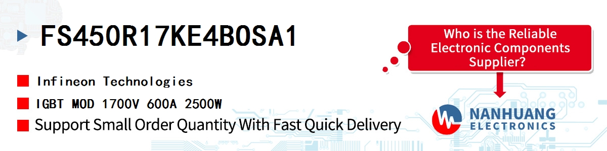 FS450R17KE4BOSA1 Infineon IGBT MOD 1700V 600A 2500W