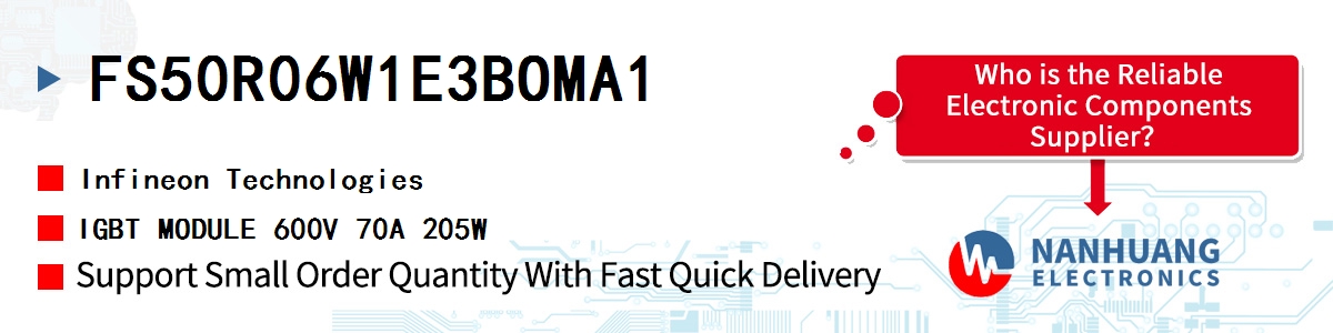 FS50R06W1E3BOMA1 Infineon IGBT MODULE 600V 70A 205W