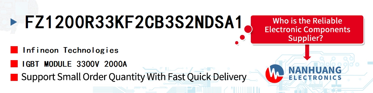 FZ1200R33KF2CB3S2NDSA1 Infineon IGBT MODULE 3300V 2000A