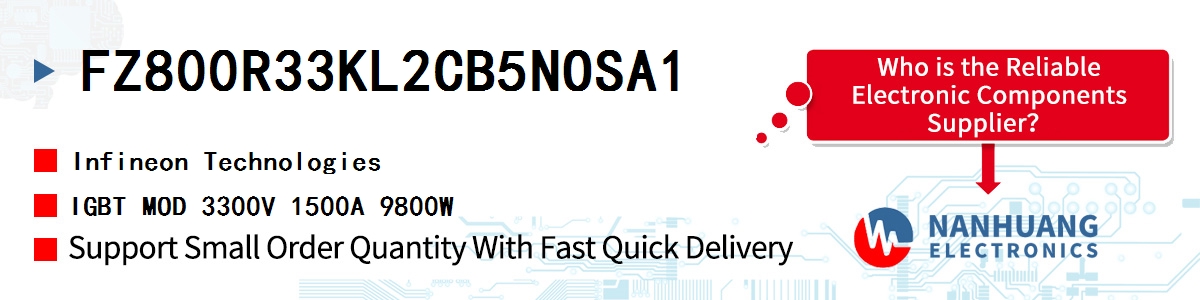 FZ800R33KL2CB5NOSA1 Infineon IGBT MOD 3300V 1500A 9800W