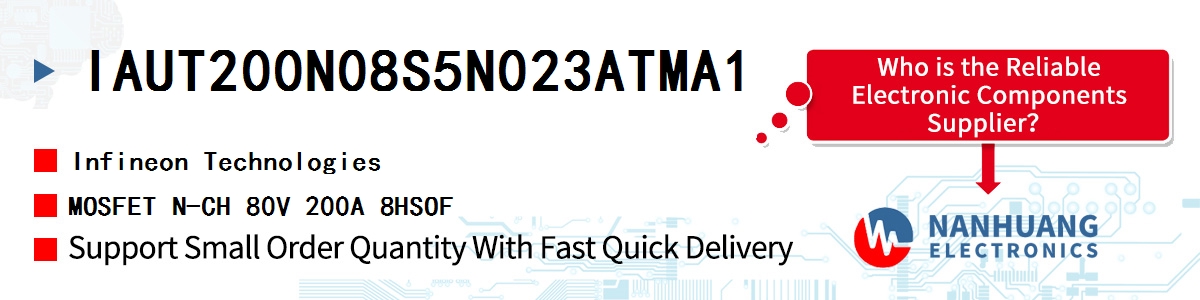 IAUT200N08S5N023ATMA1 Infineon MOSFET N-CH 80V 200A 8HSOF