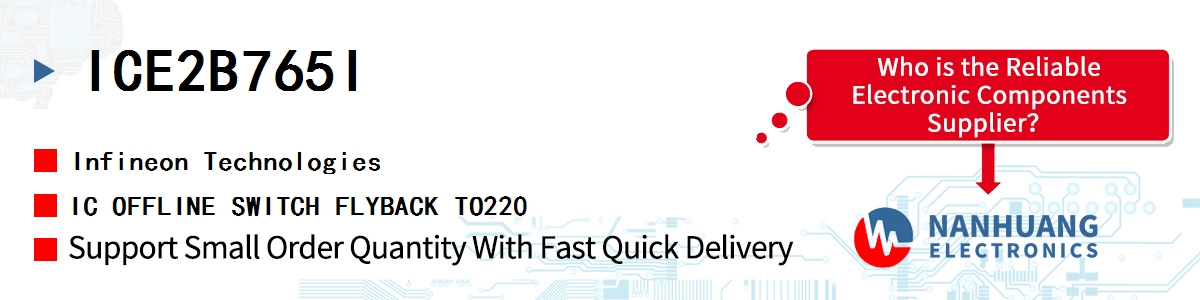 ICE2B765I Infineon IC OFFLINE SWITCH FLYBACK TO220