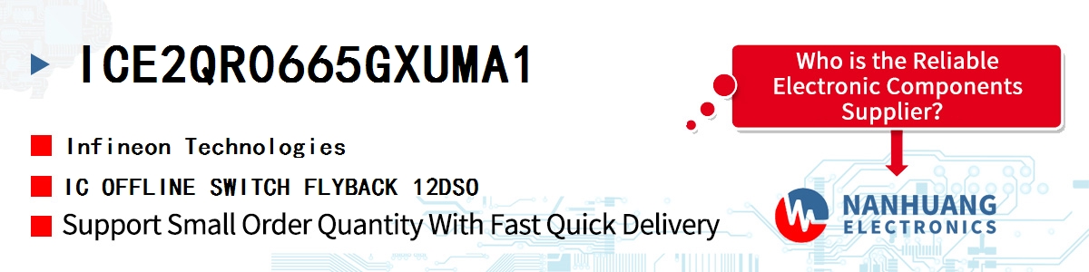 ICE2QR0665GXUMA1 Infineon IC OFFLINE SWITCH FLYBACK 12DSO