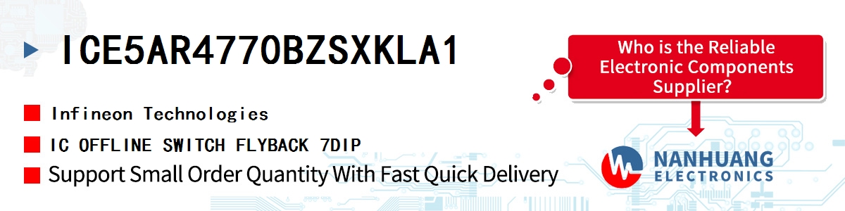 ICE5AR4770BZSXKLA1 Infineon IC OFFLINE SWITCH FLYBACK 7DIP