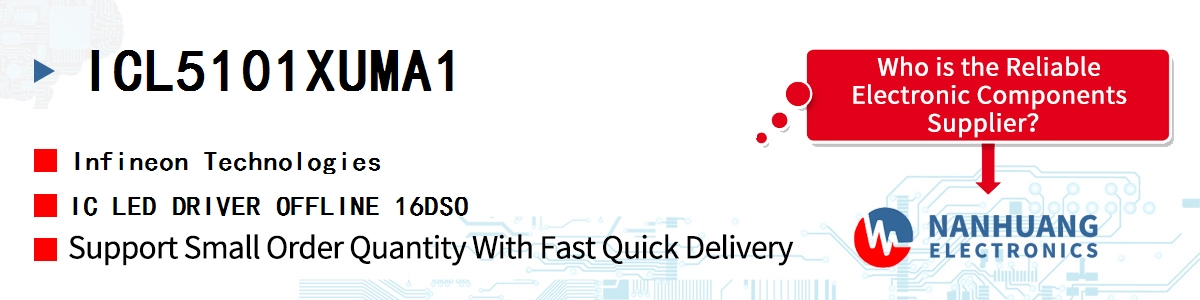 ICL5101XUMA1 Infineon IC LED DRIVER OFFLINE 16DSO