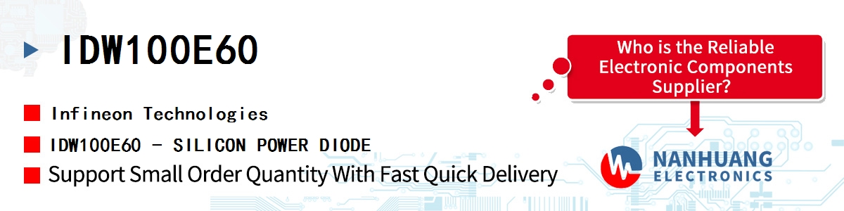 IDW100E60 Infineon IDW100E60 - SILICON POWER DIODE