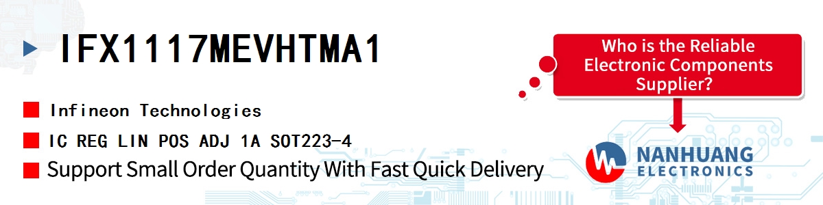 IFX1117MEVHTMA1 Infineon IC REG LIN POS ADJ 1A SOT223-4