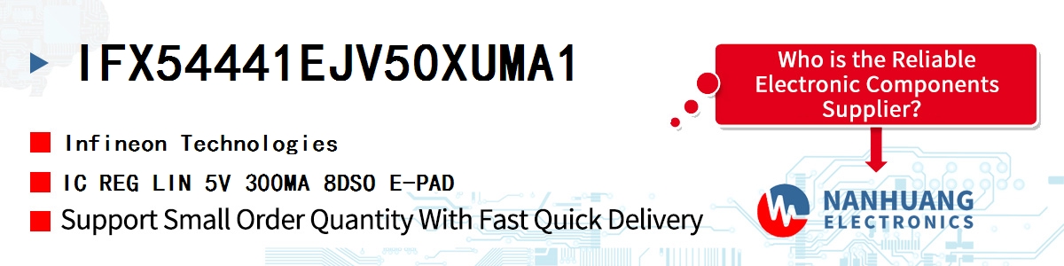 IFX54441EJV50XUMA1 Infineon IC REG LIN 5V 300MA 8DSO E-PAD