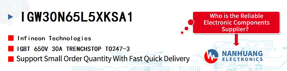 IGW30N65L5XKSA1 Infineon IGBT 650V 30A TRENCHSTOP TO247-3