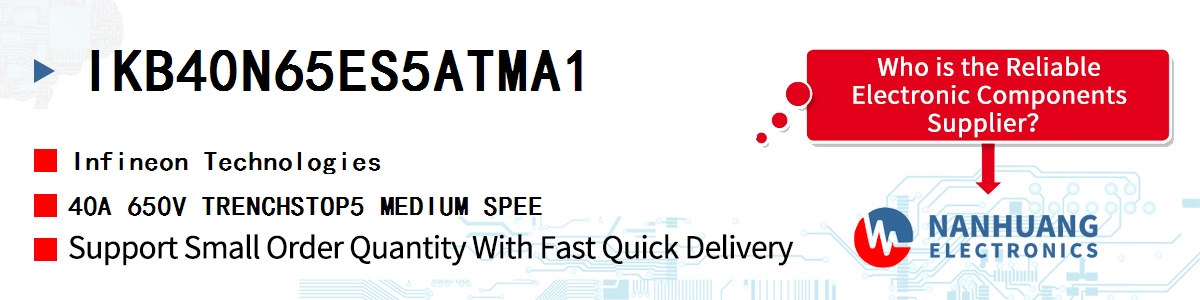 IKB40N65ES5ATMA1 Infineon 40A 650V TRENCHSTOP5 MEDIUM SPEE