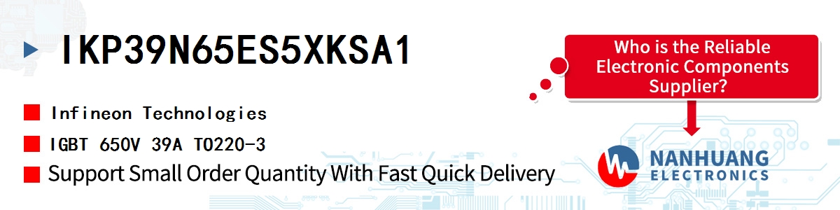 IKP39N65ES5XKSA1 Infineon IGBT 650V 39A TO220-3