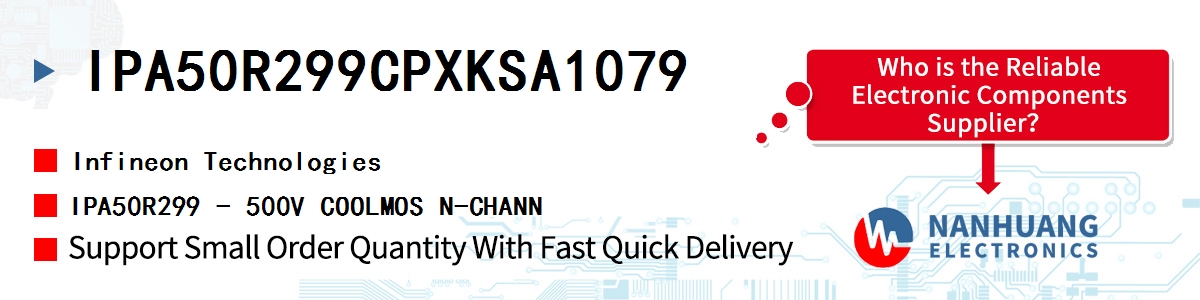 IPA50R299CPXKSA1079 Infineon IPA50R299 - 500V COOLMOS N-CHANN
