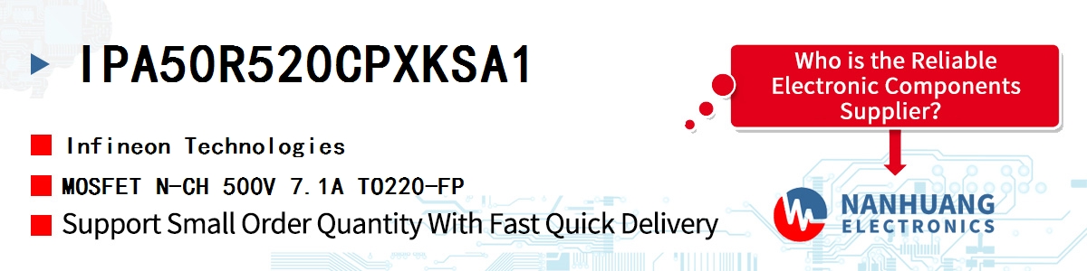 IPA50R520CPXKSA1 Infineon MOSFET N-CH 500V 7.1A TO220-FP