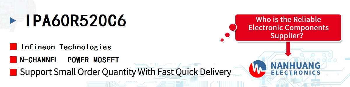 IPA60R520C6 Infineon N-CHANNEL  POWER MOSFET