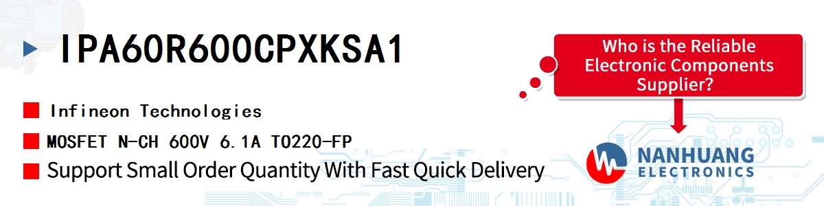 IPA60R600CPXKSA1 Infineon MOSFET N-CH 600V 6.1A TO220-FP