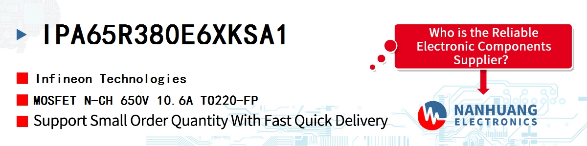 IPA65R380E6XKSA1 Infineon MOSFET N-CH 650V 10.6A TO220-FP