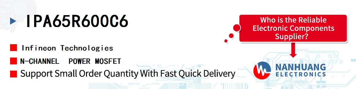 IPA65R600C6 Infineon N-CHANNEL  POWER MOSFET