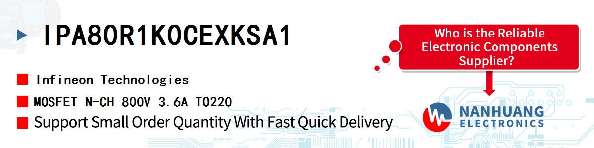 IPA80R1K0CEXKSA1 Infineon MOSFET N-CH 800V 3.6A TO220