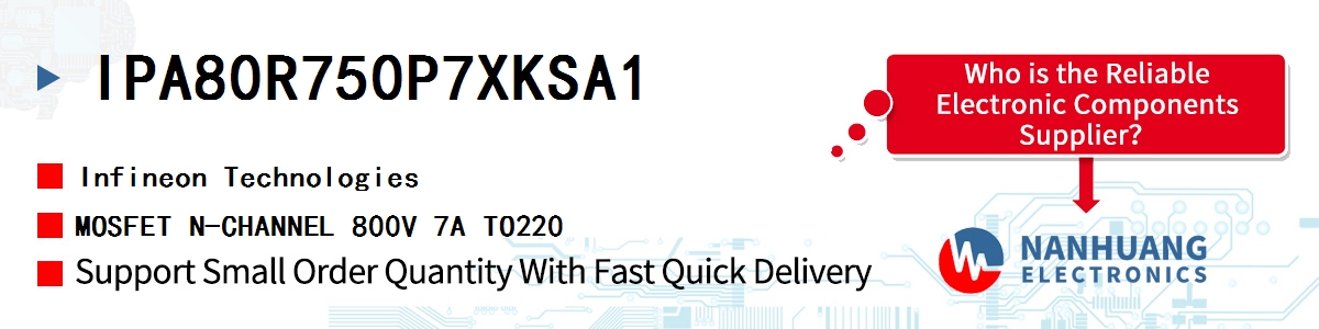 IPA80R750P7XKSA1 Infineon MOSFET N-CHANNEL 800V 7A TO220