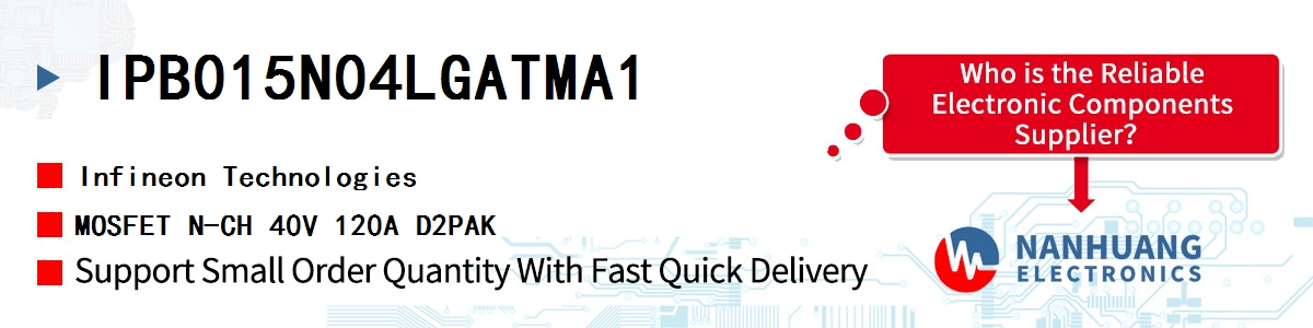 IPB015N04LGATMA1 Infineon MOSFET N-CH 40V 120A D2PAK