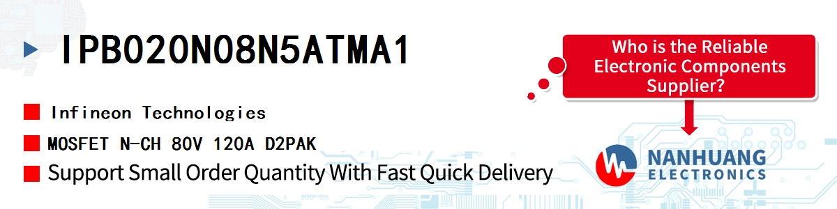 IPB020N08N5ATMA1 Infineon MOSFET N-CH 80V 120A D2PAK