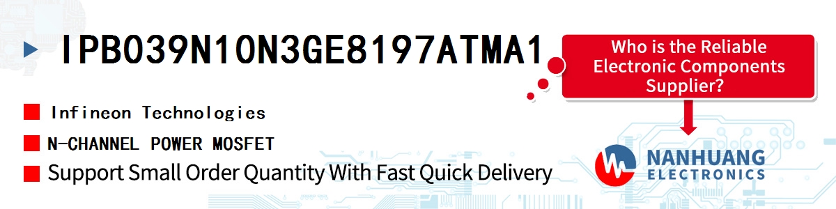 IPB039N10N3GE8197ATMA1 Infineon N-CHANNEL POWER MOSFET