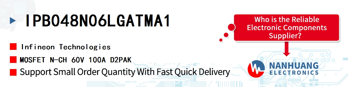 IPB048N06LGATMA1 Infineon MOSFET N-CH 60V 100A D2PAK