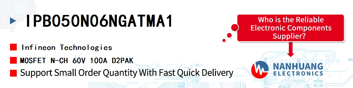 IPB050N06NGATMA1 Infineon MOSFET N-CH 60V 100A D2PAK