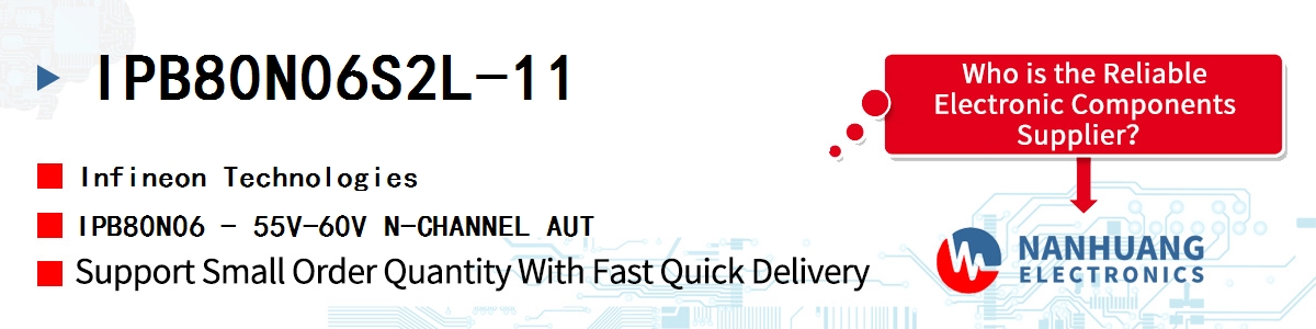 IPB80N06S2L-11 Infineon IPB80N06 - 55V-60V N-CHANNEL AUT