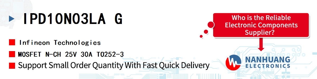IPD10N03LA G Infineon MOSFET N-CH 25V 30A TO252-3