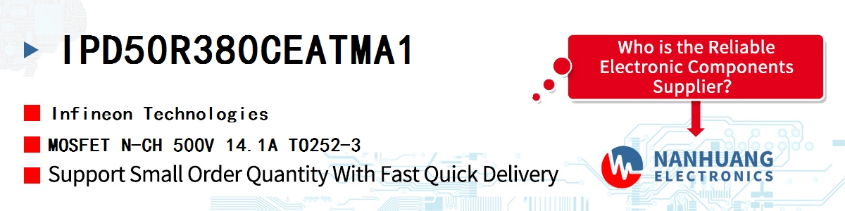 IPD50R380CEATMA1 Infineon MOSFET N-CH 500V 14.1A TO252-3