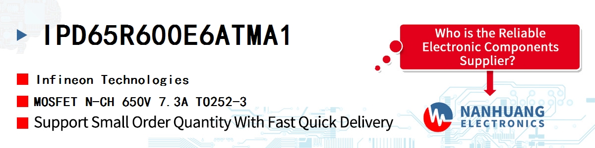 IPD65R600E6ATMA1 Infineon MOSFET N-CH 650V 7.3A TO252-3