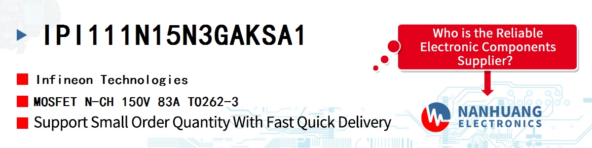 IPI111N15N3GAKSA1 Infineon MOSFET N-CH 150V 83A TO262-3