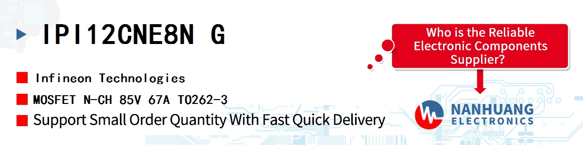 IPI12CNE8N G Infineon MOSFET N-CH 85V 67A TO262-3