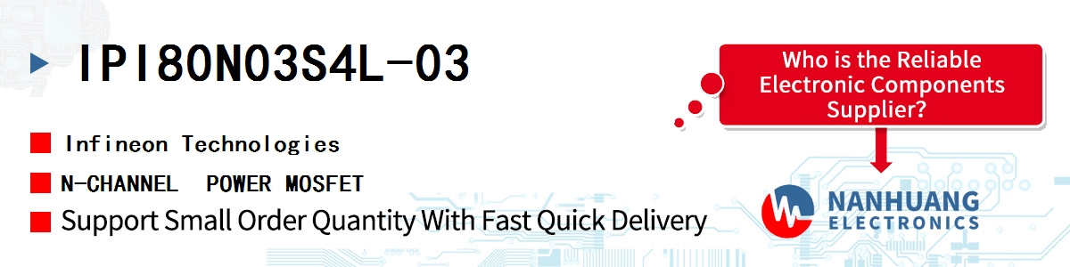 IPI80N03S4L-03 Infineon N-CHANNEL  POWER MOSFET