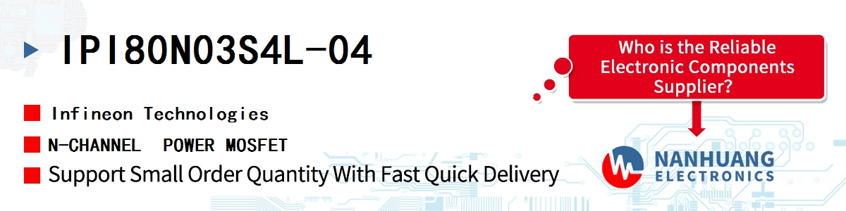 IPI80N03S4L-04 Infineon N-CHANNEL  POWER MOSFET