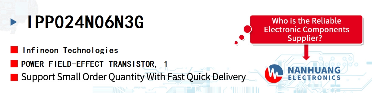 IPP024N06N3G Infineon POWER FIELD-EFFECT TRANSISTOR, 1