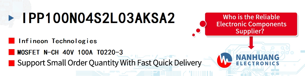 IPP100N04S2L03AKSA2 Infineon MOSFET N-CH 40V 100A TO220-3